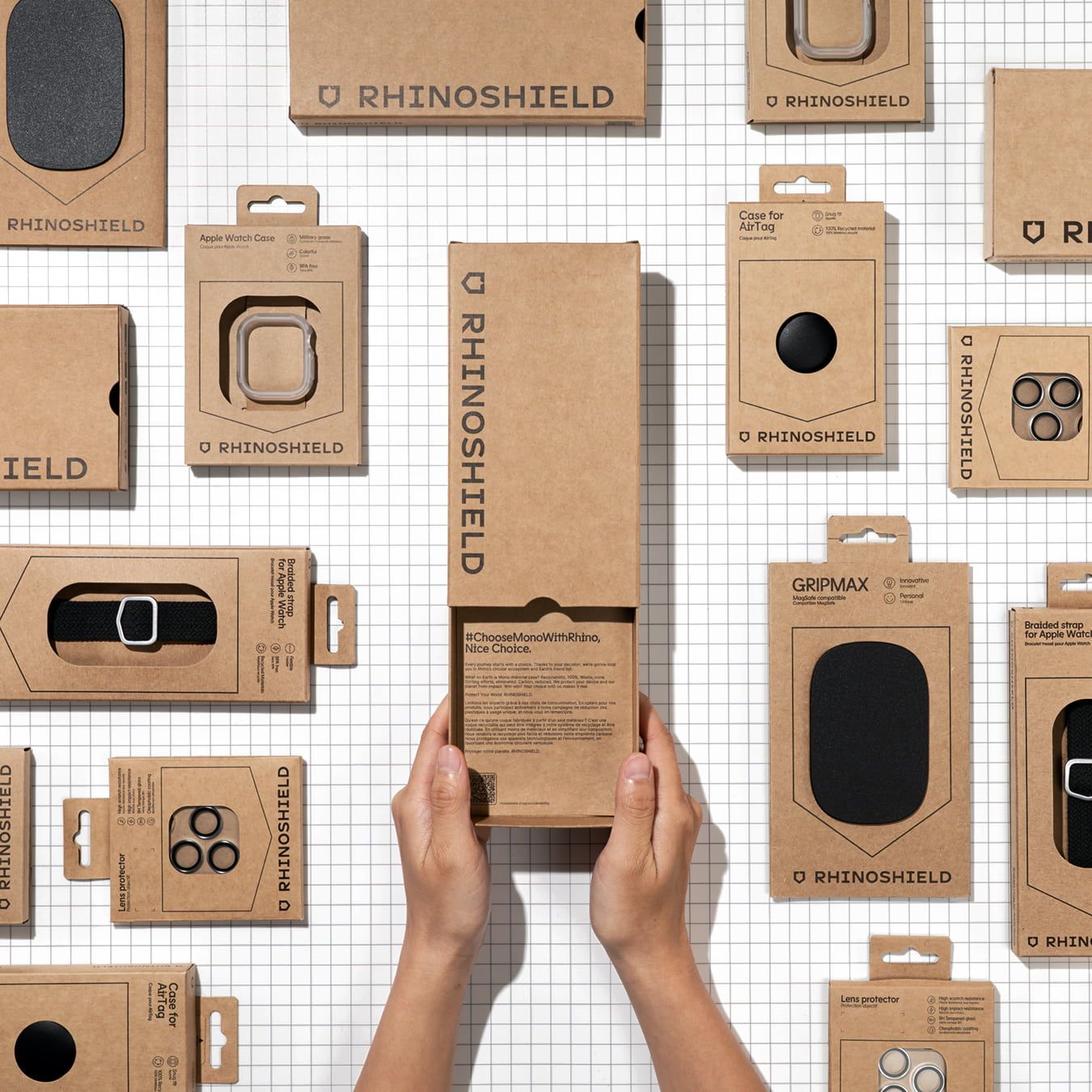 RHINOSHIELD パッケージ｜安全な開封体験はインクから始まる