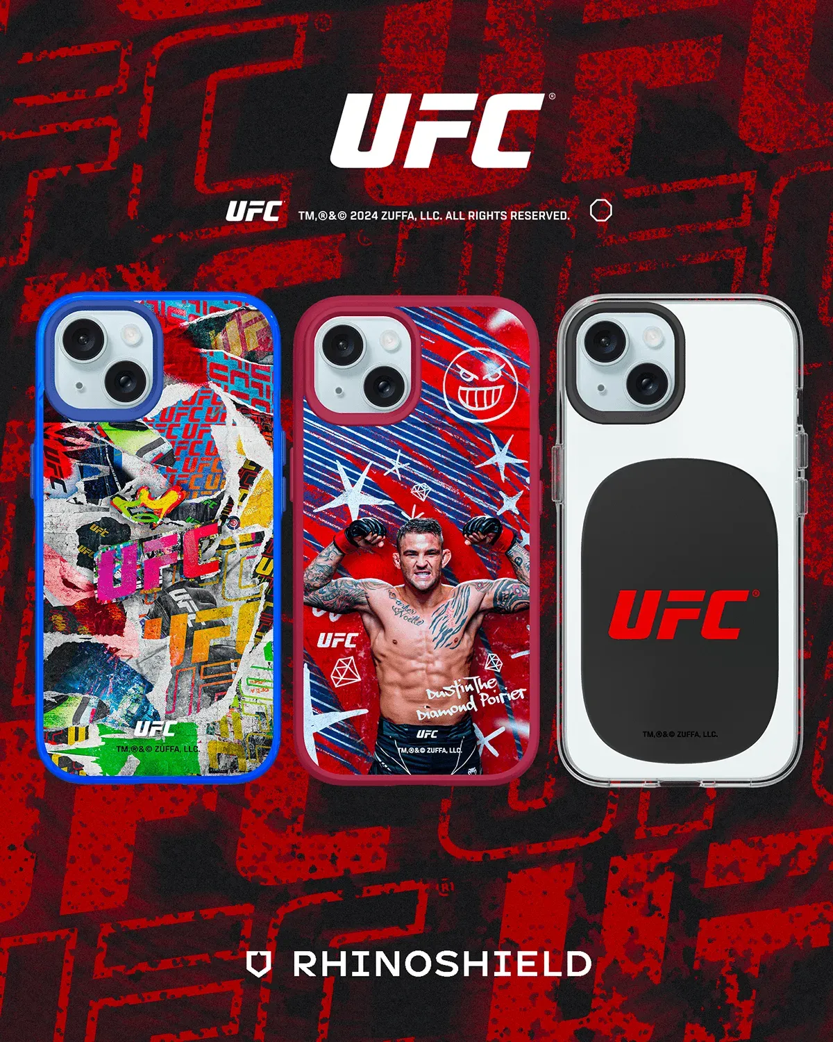 UFCホワイトハウス大会 公式記念グローブ 赤 ケースに公式ホログラム