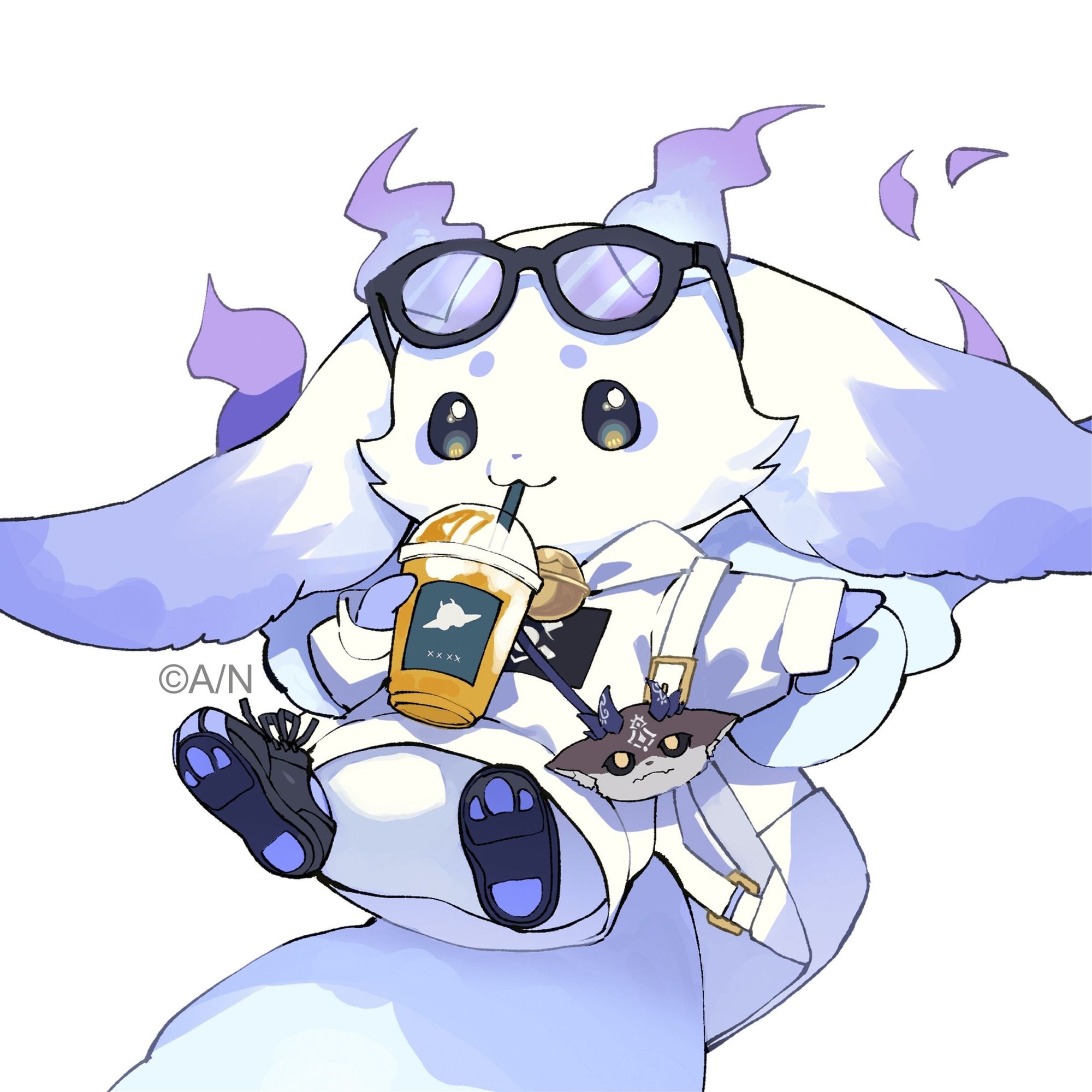 にじRHINOSHIELD　ルンルン　にじさんじ　ステッカー　台湾限定　非売品 にじRHINOSHIELD】 お人間さんの皆様ご注目🥨🍚 ルンルン